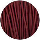 Burgundy Round Fabric Braided Cable-Fabric Cable-Yester Home