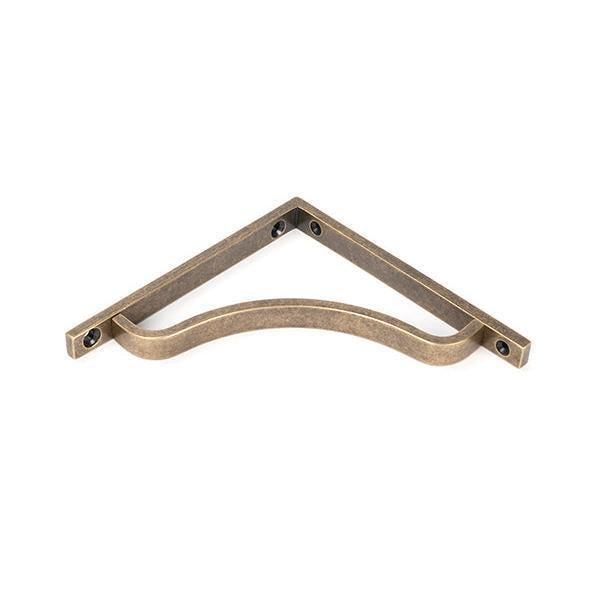 Burnished Brass Abingdon Shelf Bracket (150mm x 150mm) - Shelf Brackets - From The Anvil - Yester Home