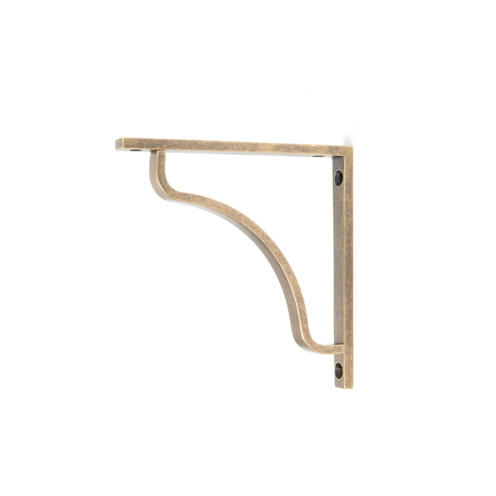 Burnished Brass Abingdon Shelf Bracket (150mm x 150mm) - Shelf Brackets - From The Anvil - Yester Home