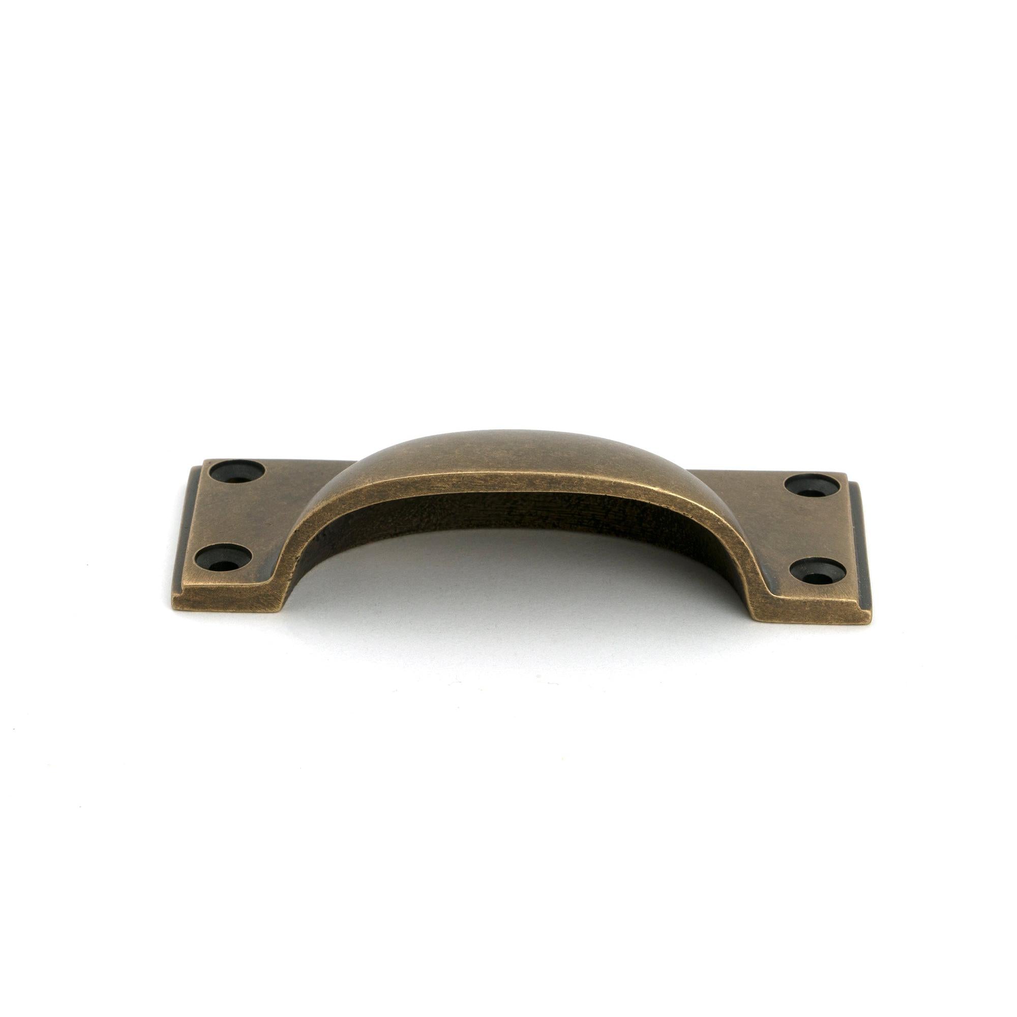 Burnished Brass Art Deco Drawer Pull - Drawer Pulls - From The Anvil - Yester Home
