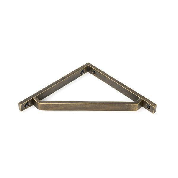 Burnished Brass Barton Shelf Bracket (150mm x 150mm) - Shelf Brackets - From The Anvil - Yester Home