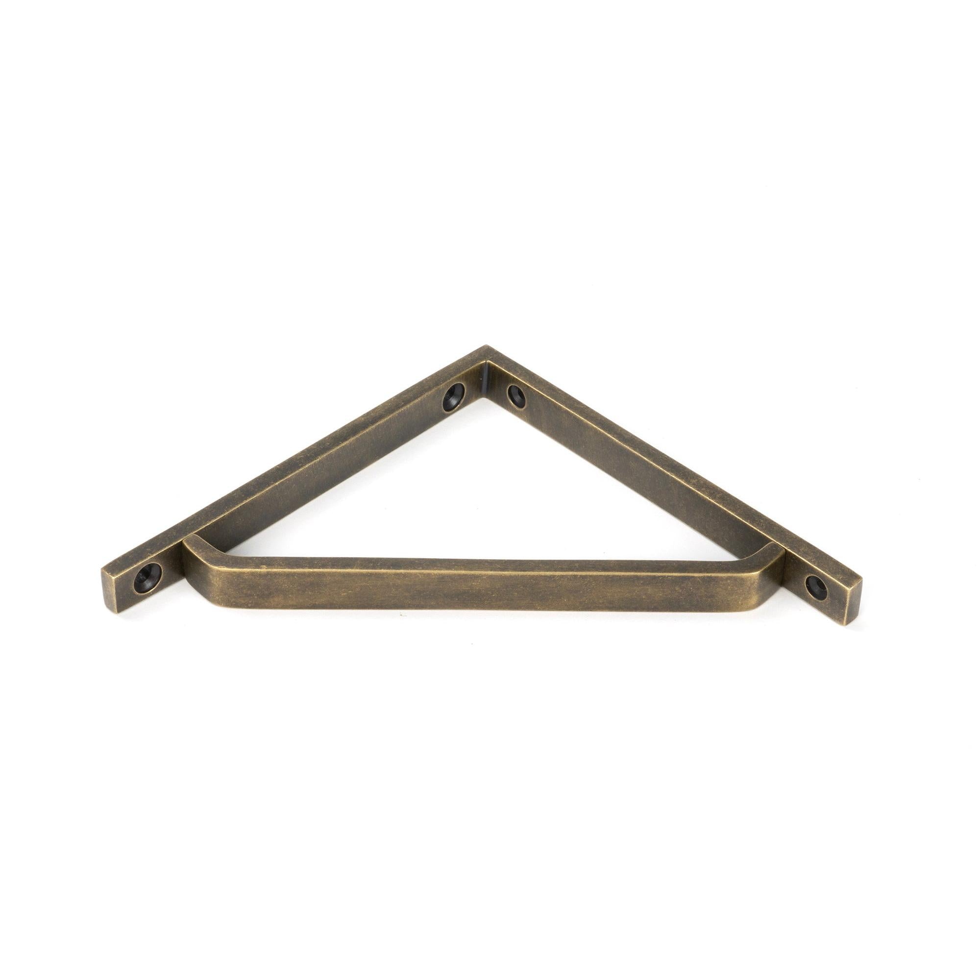 Burnished Brass Barton Shelf Bracket (150mm x 150mm) - Shelf Brackets - From The Anvil - Yester Home