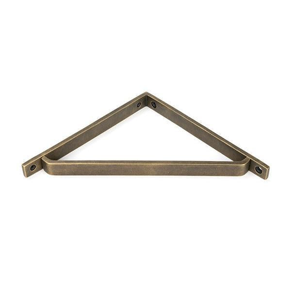 Burnished Brass Barton Shelf Bracket (200mm x 200mm) - Shelf Brackets - From The Anvil - Yester Home