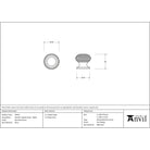 Burnished Brass Beehive Cabinet Knob 30mm - Cabinet Knobs - From The Anvil - Yester Home