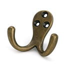 Burnished Brass Celtic Double Robe Hook - Coat Hooks - From The Anvil - Yester Home