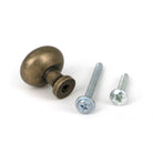 Burnished Brass Moore Cabinet Knob - 25mm - Cabinet Knobs - From The Anvil - Yester Home