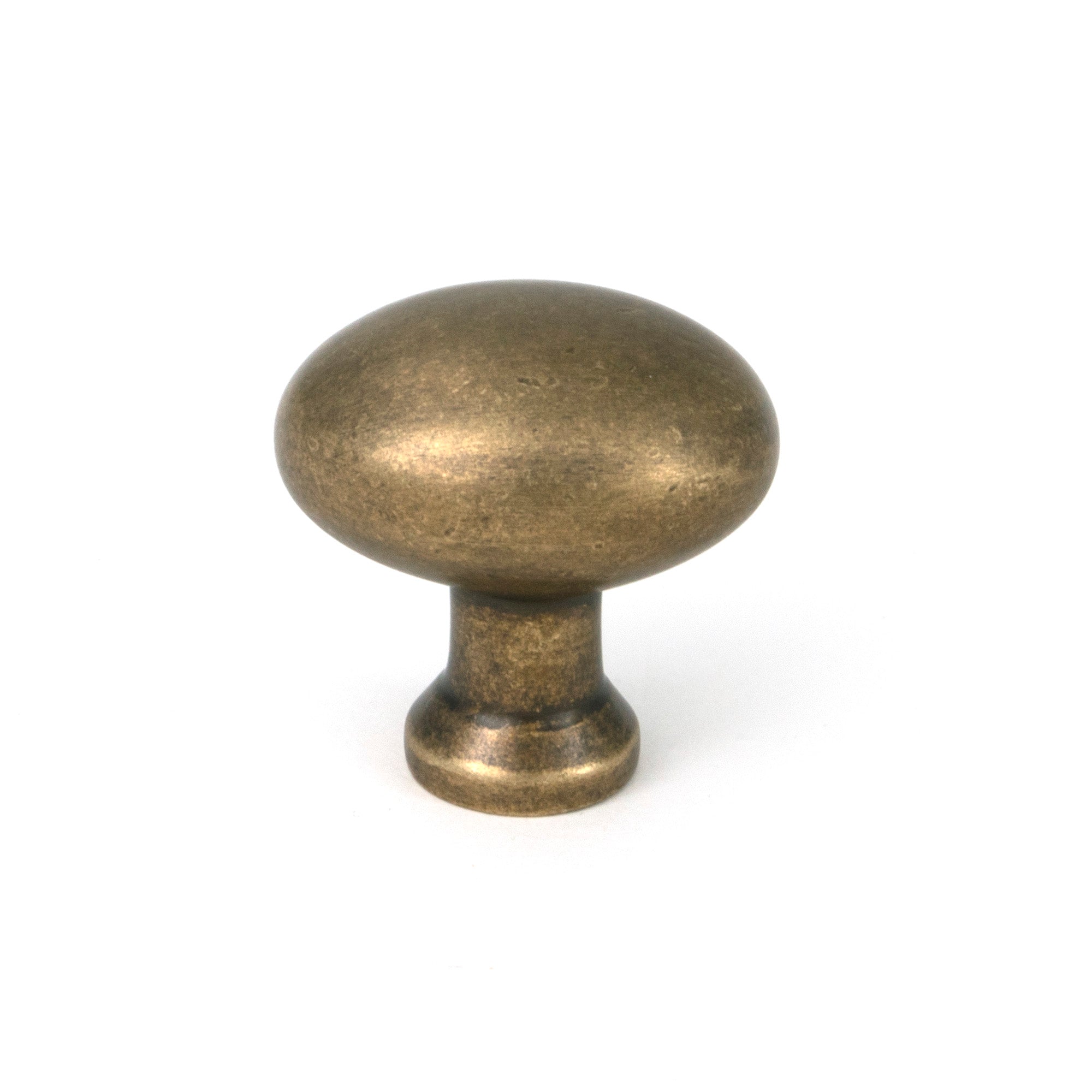 Burnished Brass Moore Cabinet Knob - 32mm - Cabinet Knobs - From The Anvil - Yester Home