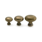 Burnished Brass Moore Cabinet Knob - 38mm - Cabinet Knobs - From The Anvil - Yester Home