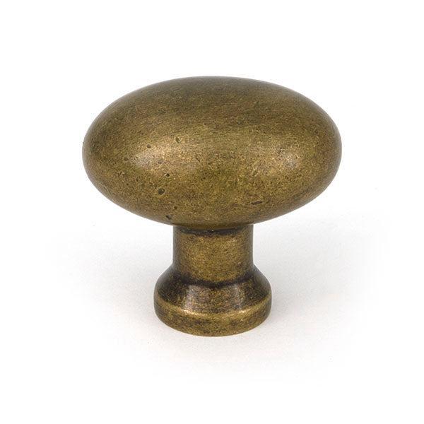 Burnished Brass Moore Cabinet Knob - 38mm - Cabinet Knobs - From The Anvil - Yester Home