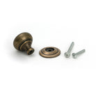 Burnished Brass Mushroom Cabinet Knob 32mm - Cabinet Knobs - From The Anvil - Yester Home