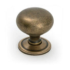 Burnished Brass Mushroom Cabinet Knob 38mm - Cabinet Knobs - From The Anvil - Yester Home