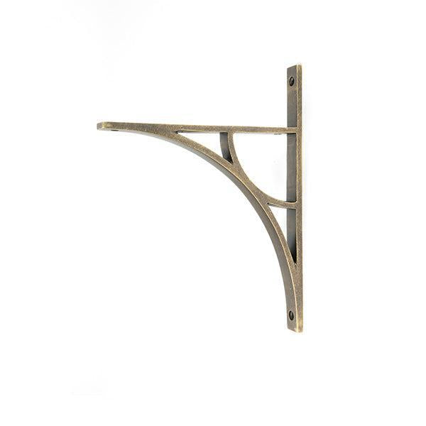 Burnished Brass Tyne Shelf Bracket (260mm x 200mm) - Shelf Brackets - From The Anvil - Yester Home