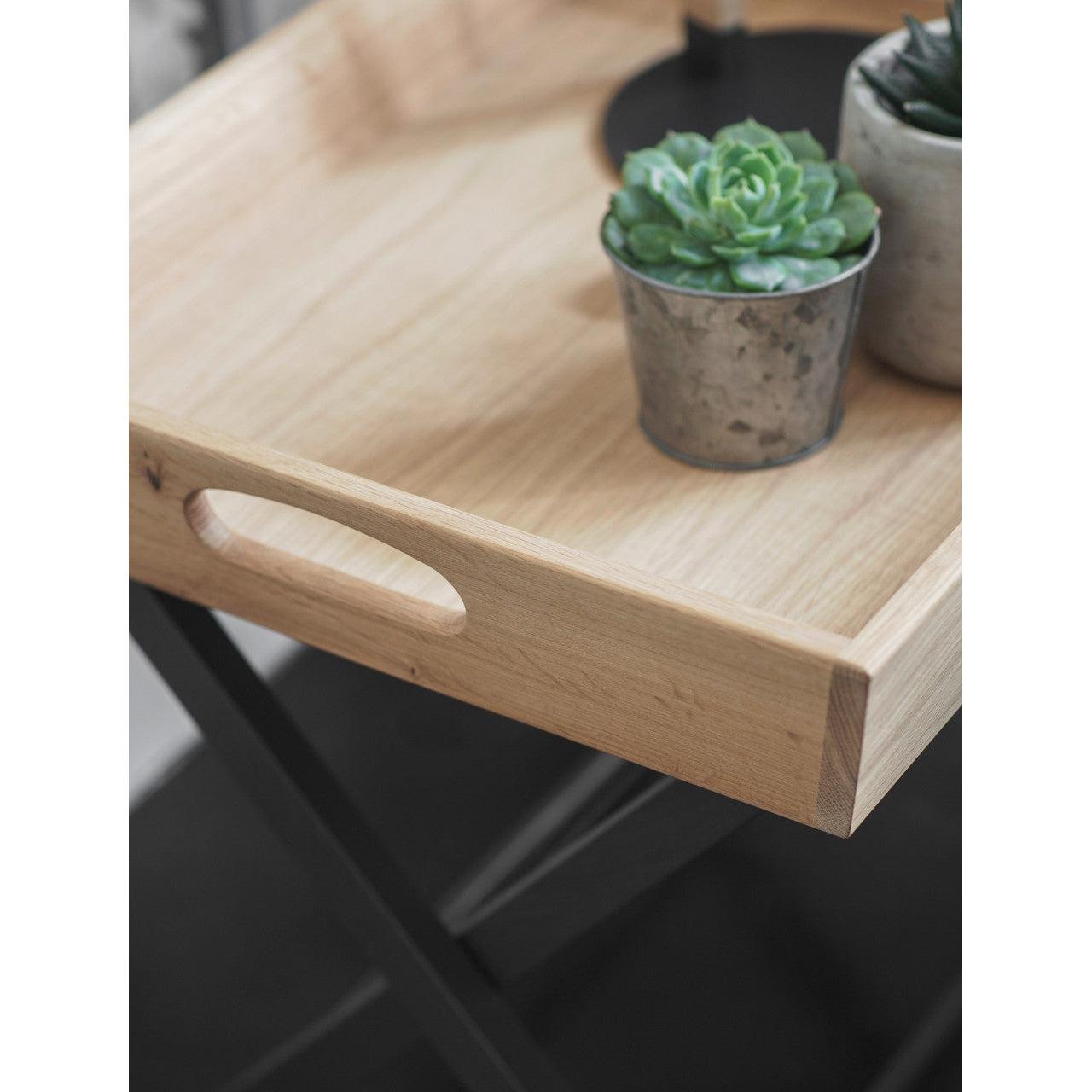 Butlers Side Table in Carbon - Oak-Coffee & Side Tables-Yester Home