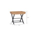 Butlers Side Table in Carbon - Oak-Coffee & Side Tables-Yester Home