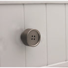 Button Cupboard Door Knob Gunmetal Grey-Cupboard Knobs-Yester Home
