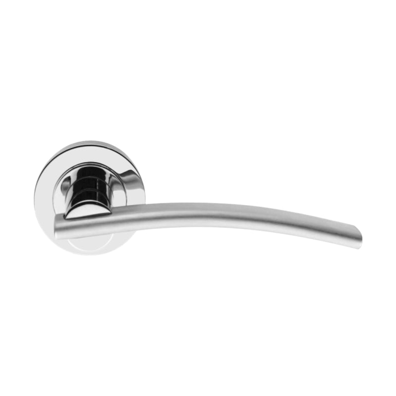 Carol Lever Door Handle Dual Tone-Levers on Rose-Yester Home