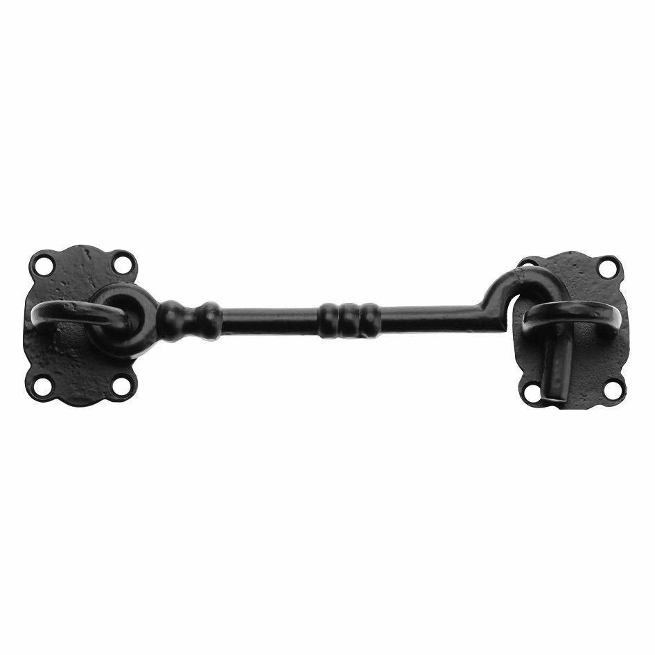 Cast Iron Cabin Door Hook Latch Antique Black · 7135 ·-Cabin Hooks-Yester Home