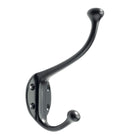 Cast Iron Classic Hat & Coat Hook Black· 7150 ·-Coat Hooks-Yester Home