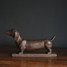 Cast Iron Dachshund Doorstop-Door Stops-Yester Home