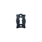 Cast Iron Escutcheon Keyhole Antique Black Scroll · 7101 ·-Escutcheons-Yester Home