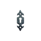 Cast Iron Fleur De Lys Escutcheon Antique Black · 7103 ·-Escutcheons-Yester Home