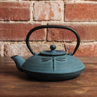 Cast Iron Japanese Teapot / Kettle Blue Dragonfly 0.8L-Teapots-Yester Home