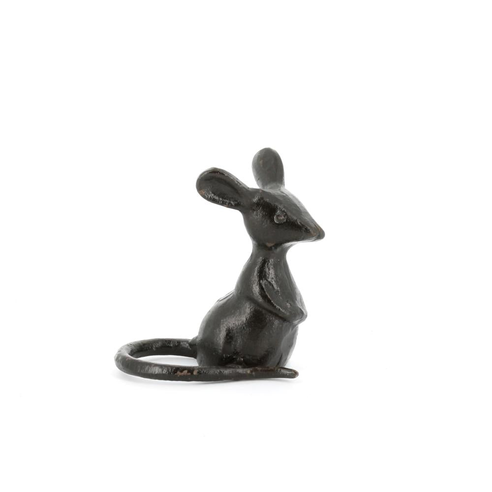 Cast Iron Mouse Ornament-Ornaments-Yester Home