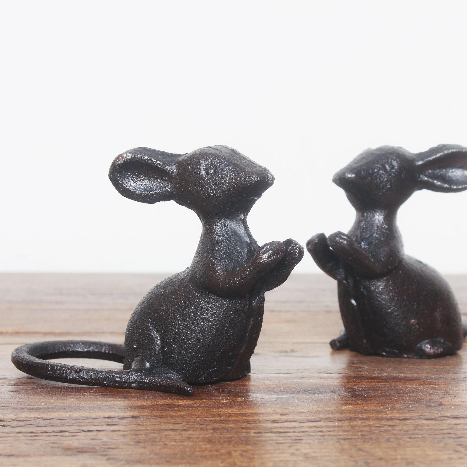 Cast Iron Mouse Ornament-Ornaments-Yester Home