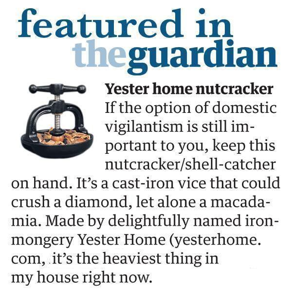 Cast Iron Nutcracker with Bowl Catcher-Nutcrackers-Yester Home