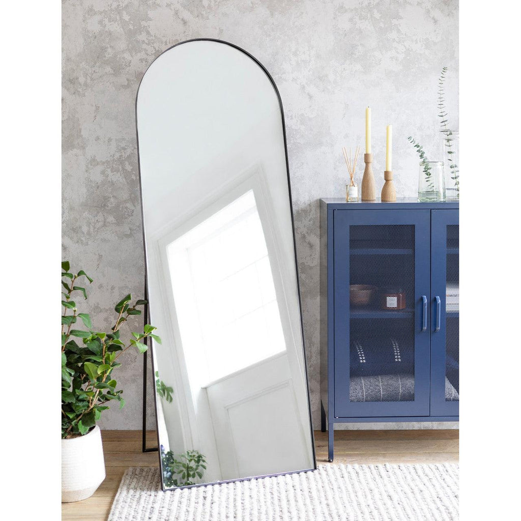 Charlcombe Arched Freestanding Mirror - Iron-Mirrors-Yester Home