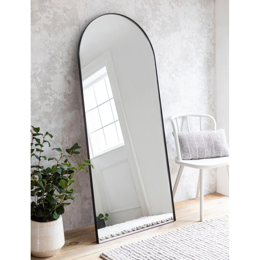 Charlcombe Arched Leaning Mirror, Large - Iron-Mirrors-Yester Home