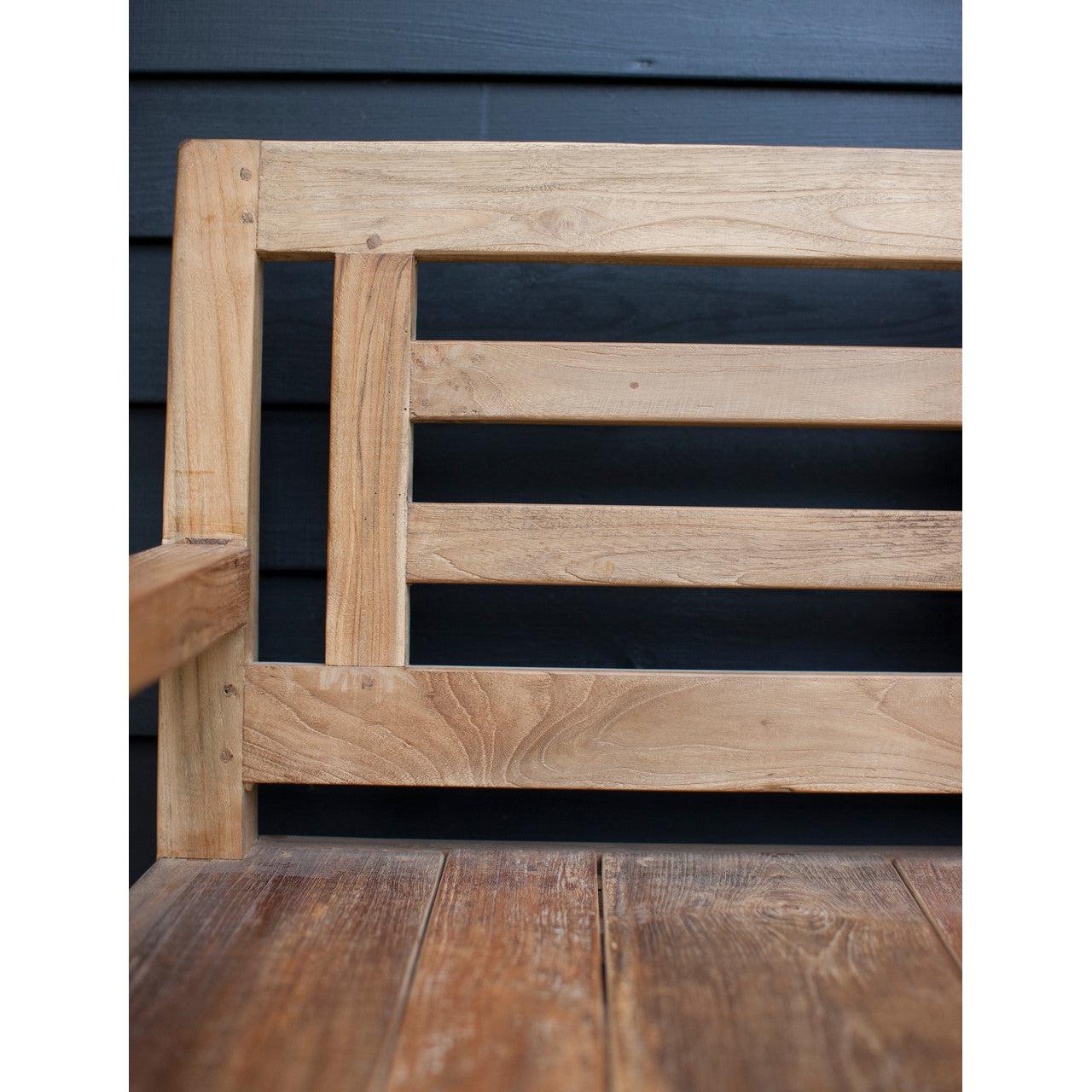 Chastleton Bench - Teak-Outdoor Benches-Yester Home