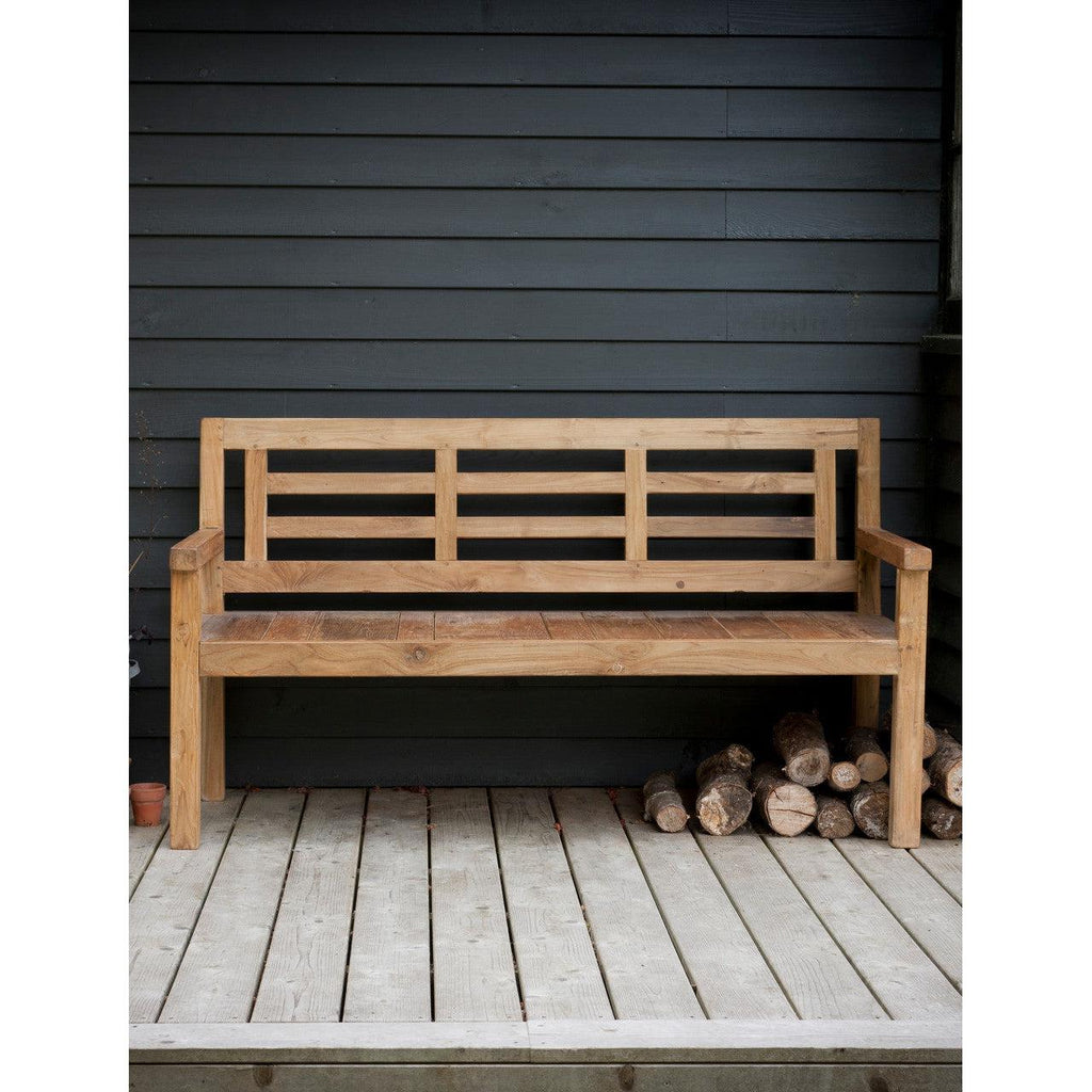 Chastleton Bench - Teak-Outdoor Benches-Yester Home