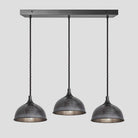 Chelsea Dome 3 Wire Cluster Lights - 8 inch - Pewter-Ceiling Lights-Yester Home