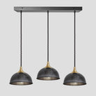 Chelsea Dome 3 Wire Cluster Lights - 8 inch - Pewter-Ceiling Lights-Yester Home