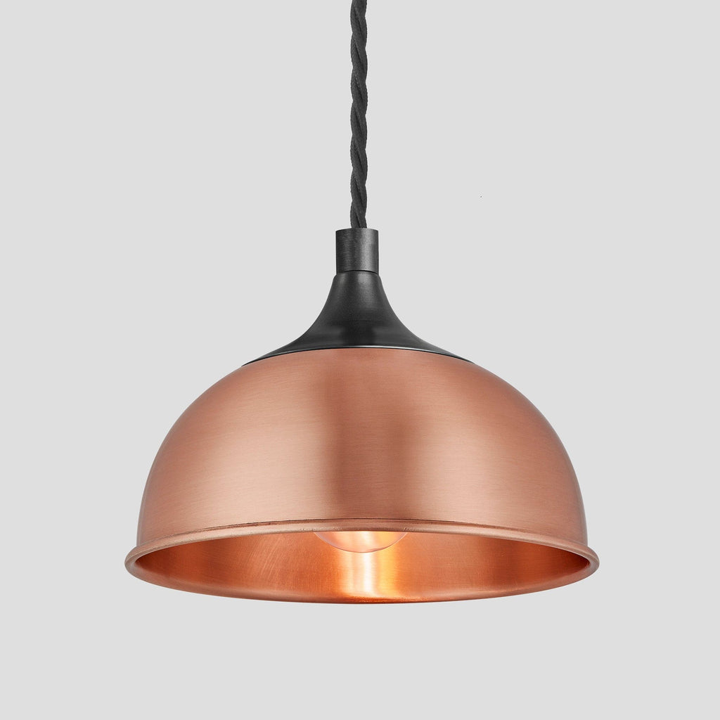 Chelsea Dome Pendant - 8 Inch - Copper-Ceiling Lights-Yester Home