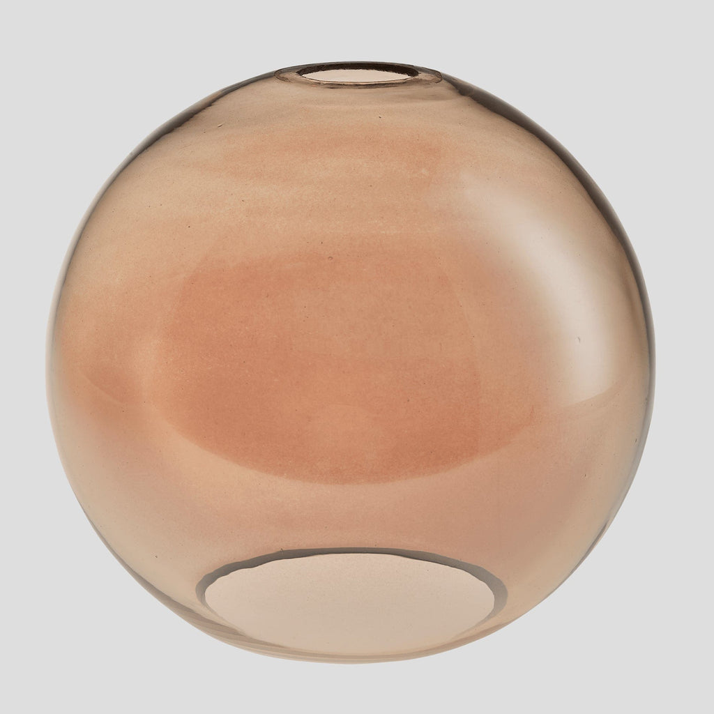 Chelsea Tinted Glass Globe Pendant Light - 9 Inch - Amber