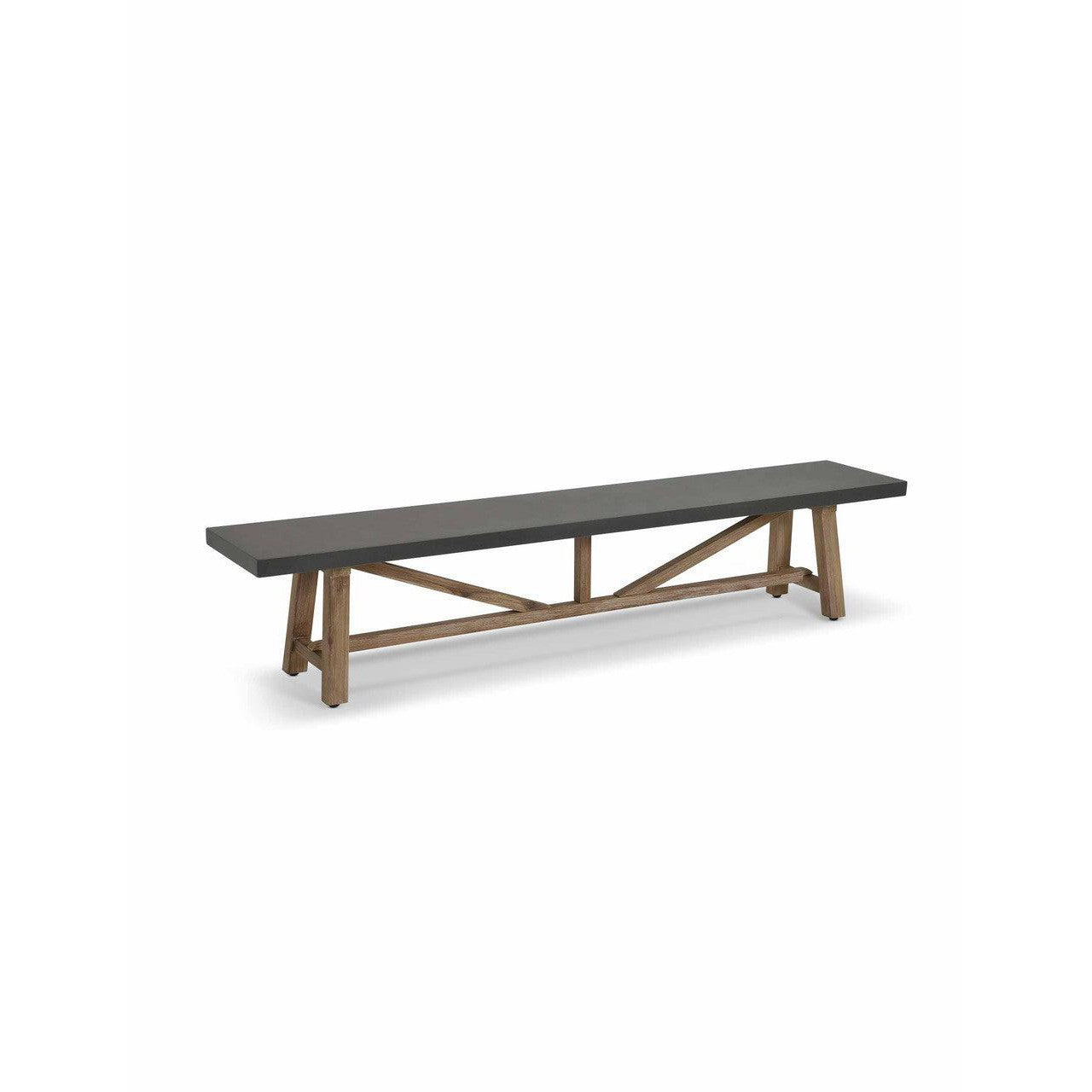 Chilford Bench | Large | Grey - Outdoor Chairs & Loungers - Garden Trading - Yester Home