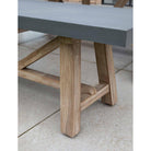 Chilford Bench | Small | Grey-Outdoor Chairs & Loungers-Yester Home