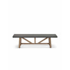 Chilford Bench | Small | Grey-Outdoor Chairs & Loungers-Yester Home