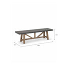Chilford Bench | Small | Grey-Outdoor Chairs & Loungers-Yester Home