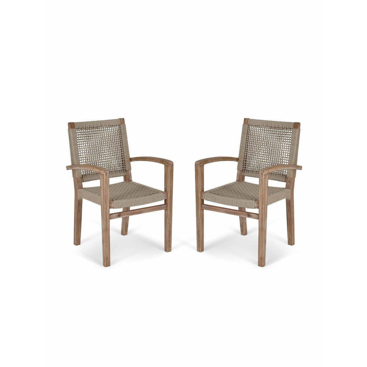 Chilford Carver Dining Chairs | Set of 2-Outdoor Chairs & Loungers-Yester Home