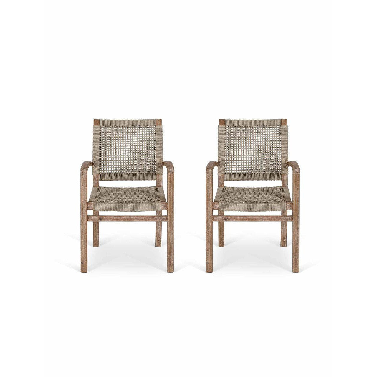 Chilford Carver Dining Chairs | Set of 2-Outdoor Chairs & Loungers-Yester Home