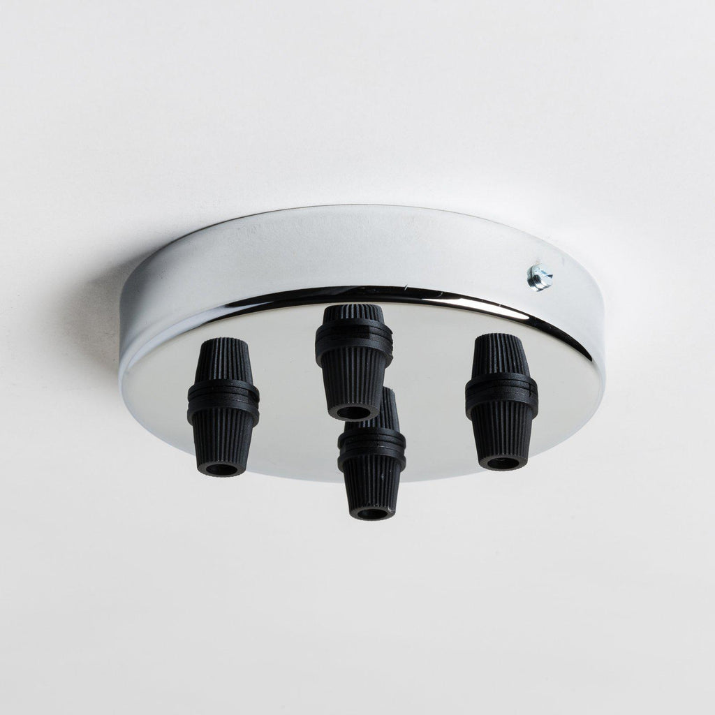 Chrome 100mm Ceiling Rose - All Outlet Options