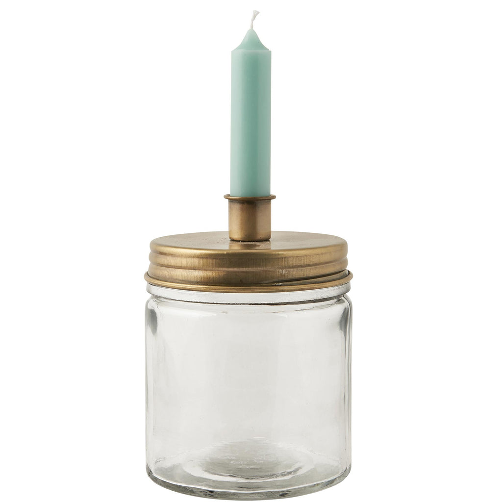 Chunky Glass Jar Candle Holder | Various