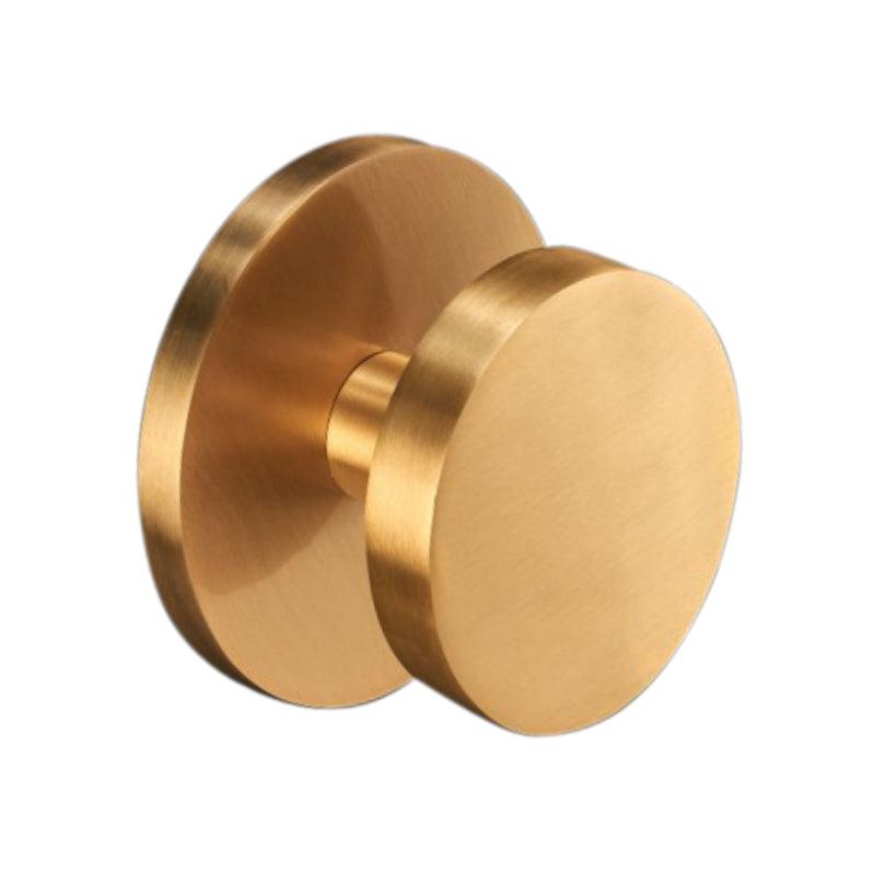 Circle Centre Door Knob Satin Brass-Centre Door Knobs-Yester Home