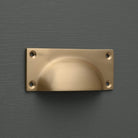 Classic Brushed Satin Brass Cupboard Handles | Lacquered-Cabinet Handles-Yester Home