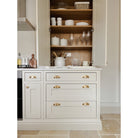 Classic Brushed Satin Brass Cupboard Handles | Unlacquered-Cabinet Handles-Yester Home