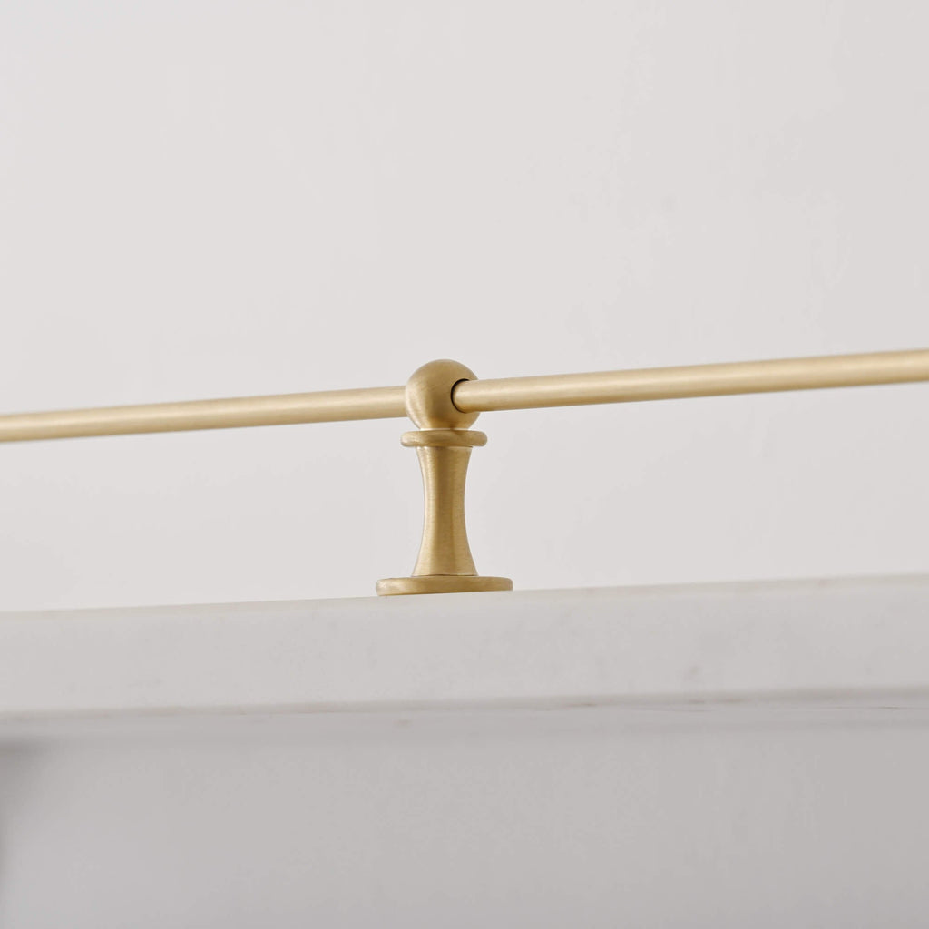 Brass Gallery Rails | Yester Home
