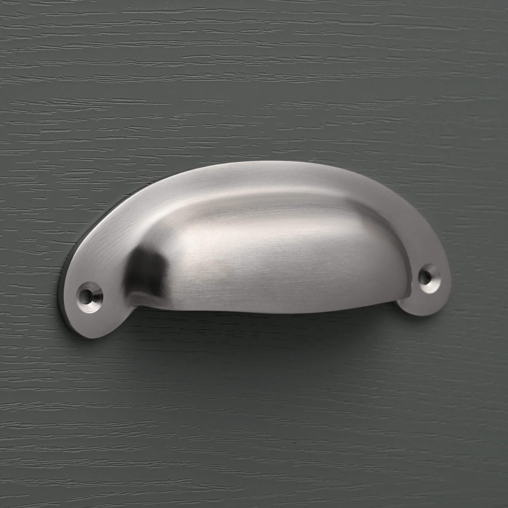 Classic Brushed Satin Nickel Cupboard Handles-Cabinet Knobs-Yester Home